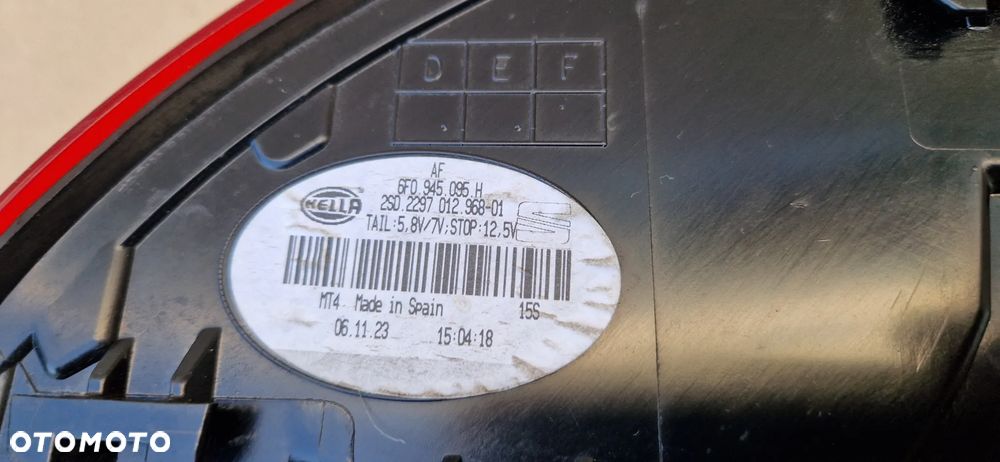 LAMPA TYŁ TYLNA LEWA SEAT IBIZA V 2017- 6F0945095H IGŁA - 7