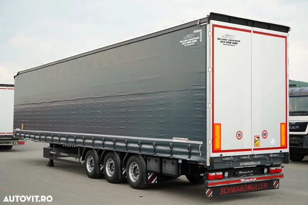 Schmitz Cargobull / CORTINĂ / MEGA / PUNȚĂ RIDICATĂ / PUNȚI SAF / ACOPERIȘ RIDICAT / PRELATĂ ARMATĂ - 5