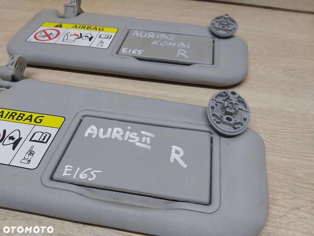 Toyota Auris II osłona przeciwsłoneczna prawa daszek słoneczko prawe - 2
