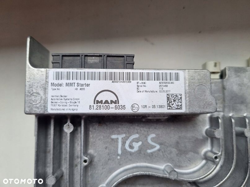 RADIO NAWIGACJA MAN TGX TGS EURO6 81281006035 LIFT - 2