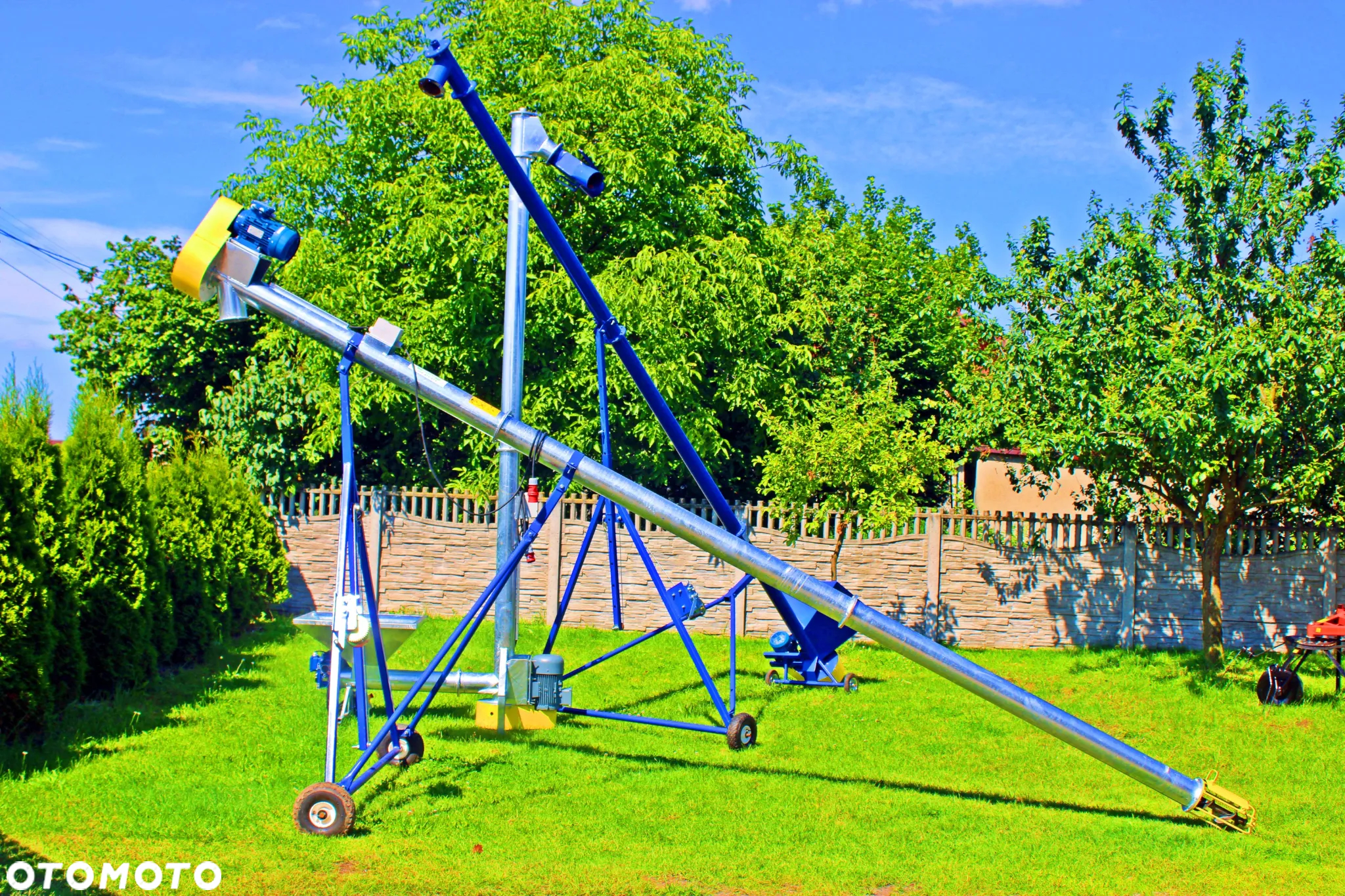 Żmijka do zboża FI 140 6m CZERPNIA + WÓZEK Podajnik ślimakowy 20 ton/h Podajnik do zboża OSUCH - 4