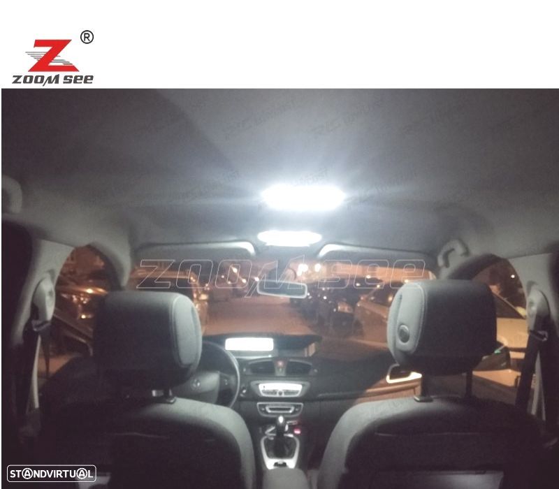 KIT COMPLETO DE 20 LÂMPADAS LED INTERIOR PARA 2009-2016 PARA RENAULT GRAND MODUS III 3 MK3 - 7
