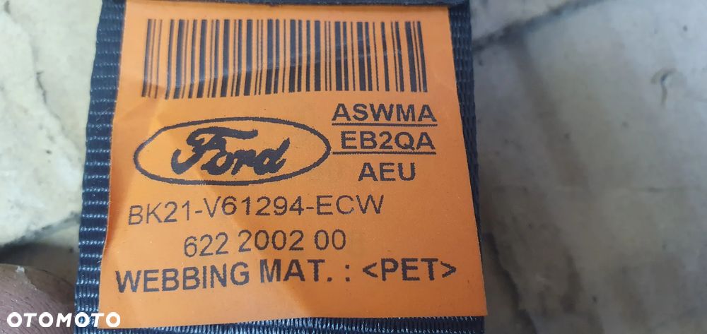 Pas bezpieczeństwa prawy przód nabój napinacz Ford Transit Custom MK8 BK21-V61294-ECW - 5