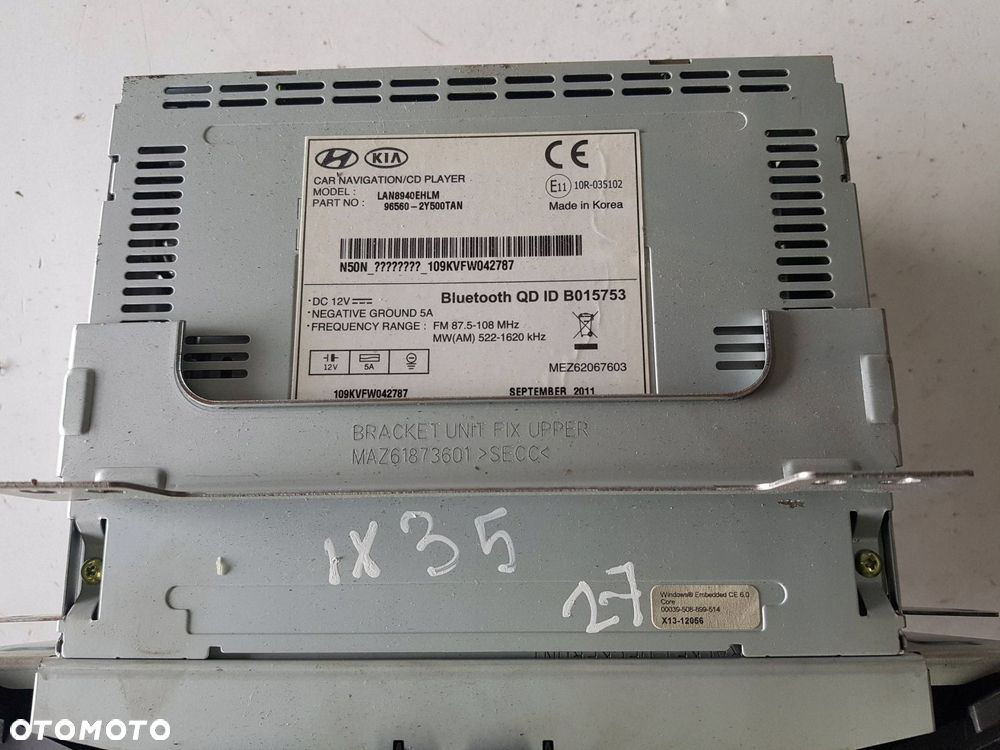 HYUNDAI IX35 10-14r RADIO NAWIGACJA 96560-2Y500TAN - 5