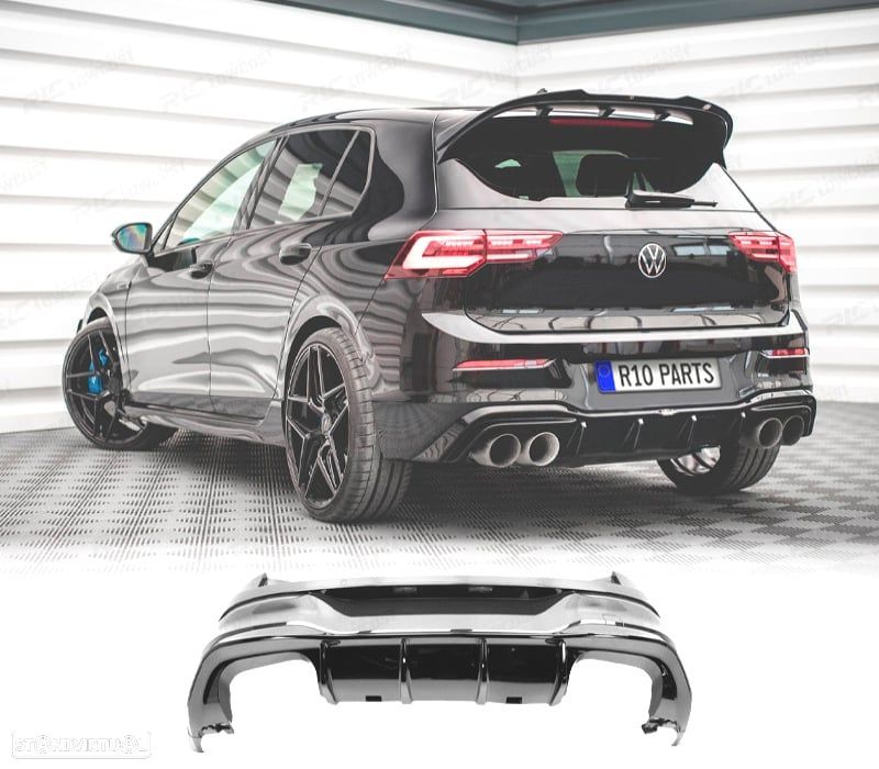 PÁRA-CHOQUES TRASEIRO VOLKSWAGEN VW GOLF 8 19-24 LOOK R PDC - 1