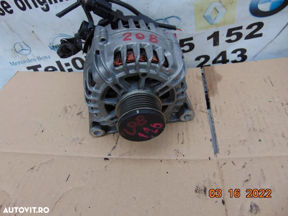 Alternator peugeot 1.2 vti 208 3008 citroen c3 c4 opel corsa F 1.2 ber - 3