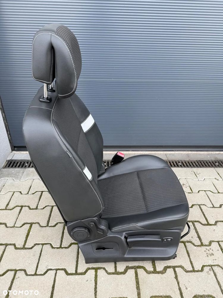 RENAULT SCENIC III FOTEL PRZEDNI PRAWY GRZANY PÓŁSKÓRA - 2