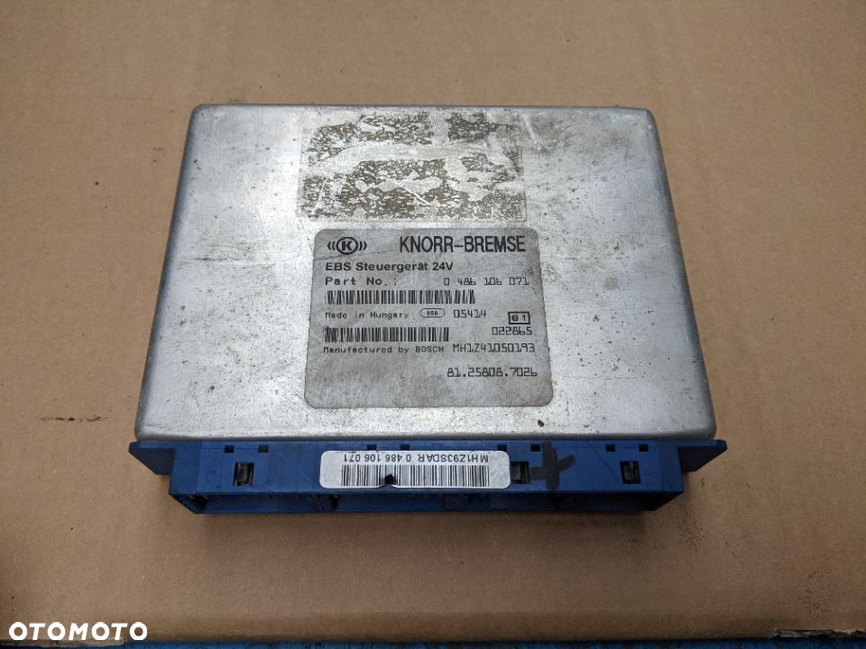 Moduł sterownik komputer EBS MAN 0486106071 - 1