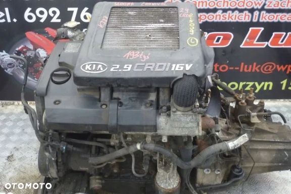 SILNIK KOMPLETNY KIA SEDONA 2.9 CRDI KJJ3 193 TYS - 1