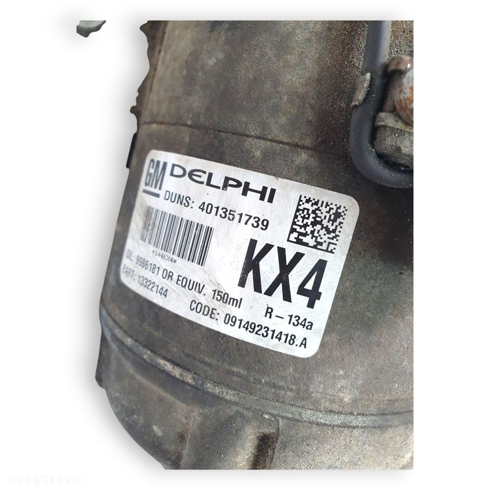 SPRĘŻARKA KLIMATYZACJI Opel Astra H G Meriva A 1.6 13322144 Delphi KX4 - 4
