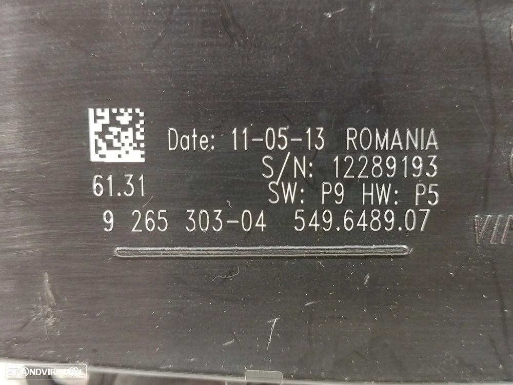 Modulo Switch Luzes Original BMW 9265303 2010 - 2019 - 8