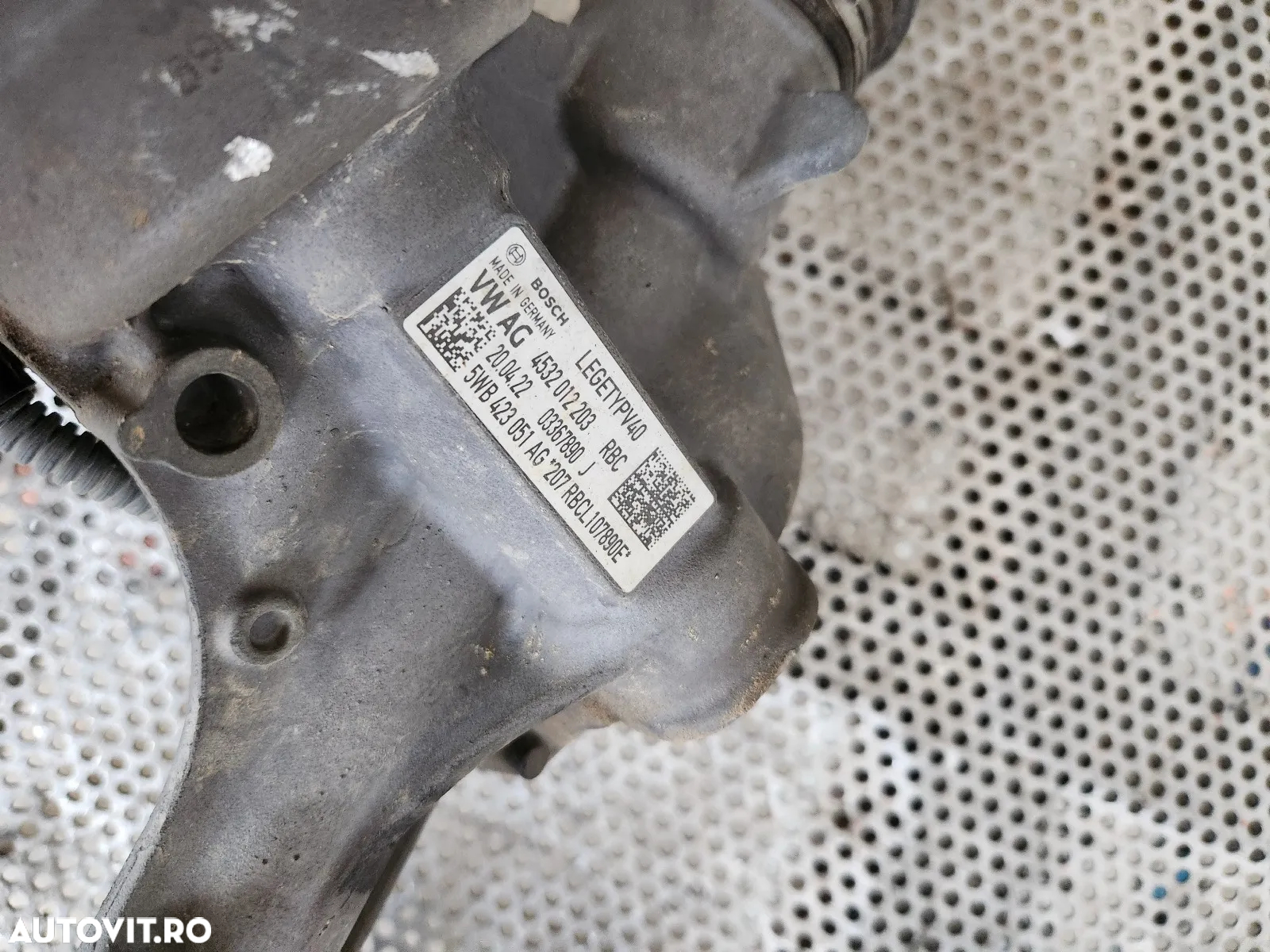 Caseta Directie Electrica Vw Golf 8 VIII Seat Skoda Cod 5WBAG Mic Defect Masina Sub 20.000 Km - 12