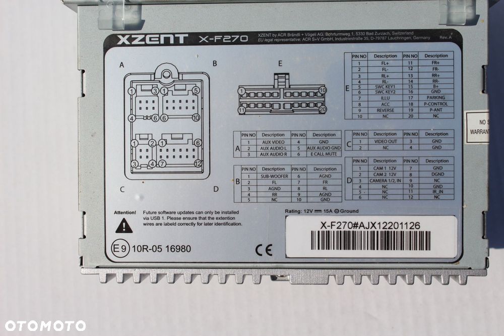 radio xzent x-f270 2-din fiat ducato - 3