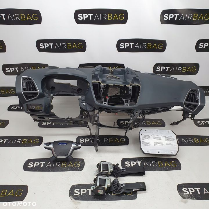 FORD C-MAX MK2 DESKA ROZDZIELCZA KONSOLA KOKPIT PULPIT PODUSZKI AIRBAG AIR BAG PASY KIT SET - 1
