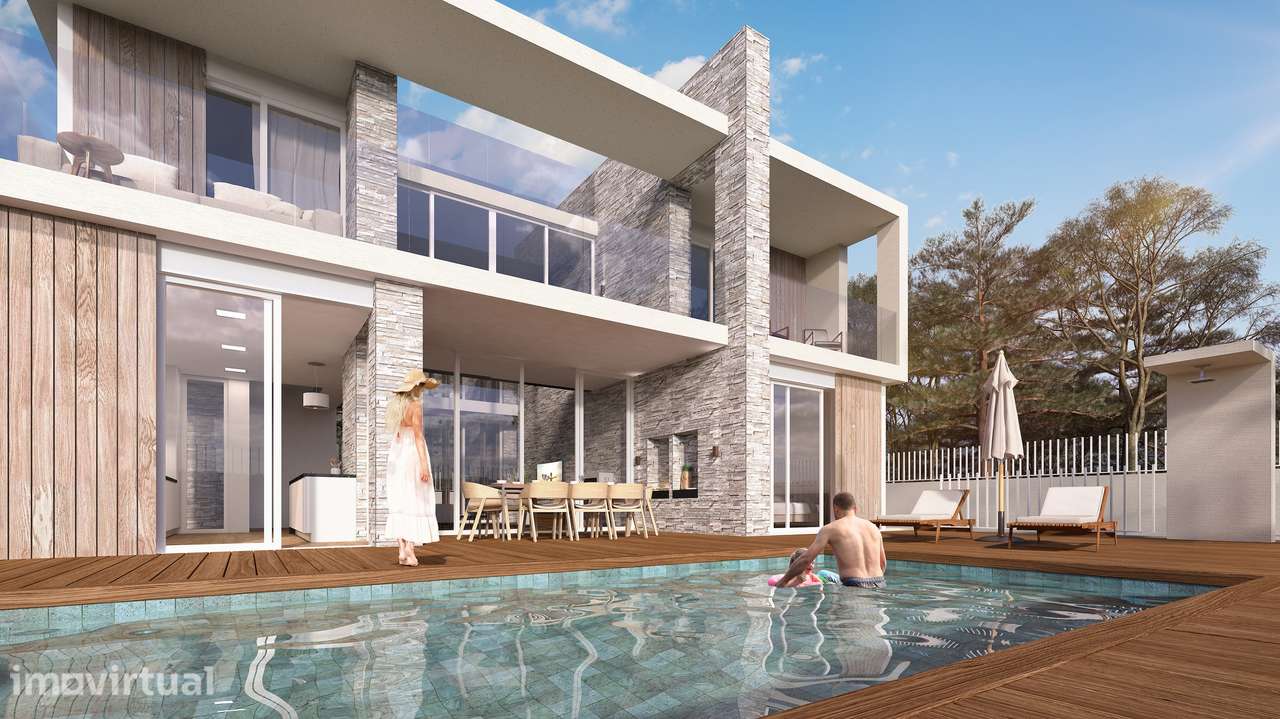 Moradia Moderna Nova junto à Praia da Falésia – Em Construção - Grande imagem: 4/13