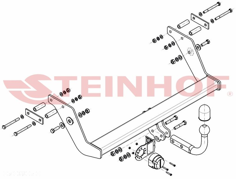Hak Holowniczy + MODUŁ 7PIN do Mercedes-Benz Vaneo W414 od 2001 do 2006 - 2