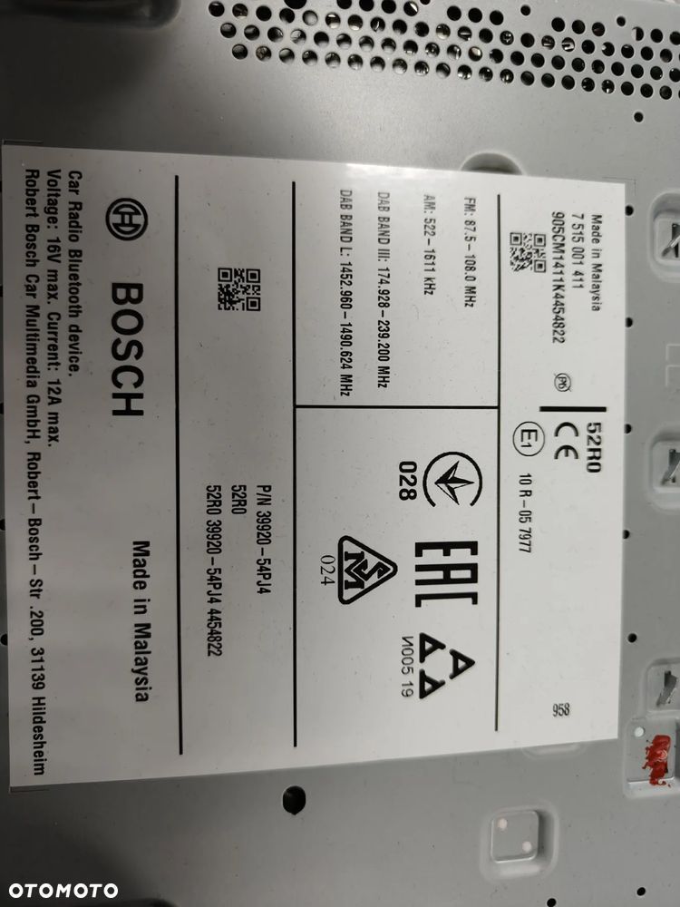 Suzuki Vitara Lift 2018-> 39920-54PJ4 radio nawigacja - 2