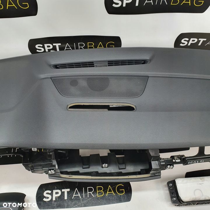 AUDI Q7 4M DESKA ROZDZIELCZA KONSOLA KOKPIT PULPIT PODUSZKI AIRBAG AIR BAG PASY KIT SET - 3