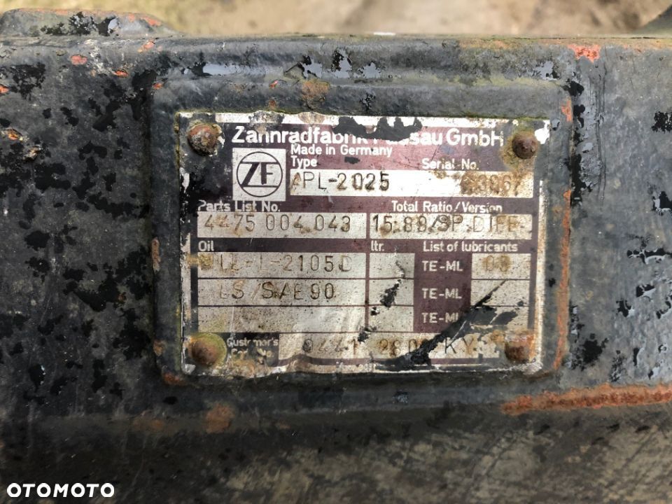 Most Przedni ZF APL 2025 Części - 2