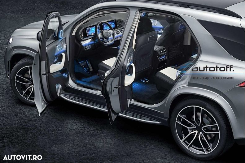 Praguri aluminiu Mercedes Benz GLE W167 (2019+) trepte laterale - 8
