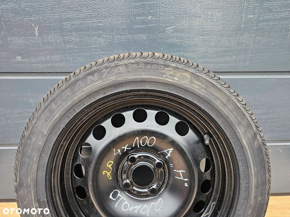 KOŁO ZAPASOWE ZAPAS DOJAZDOWE PEŁNOWYMIAROWE OPEL ASTRA G H MERIVA A CORSA C D 4x100 ET37 205/55 R16 - 2