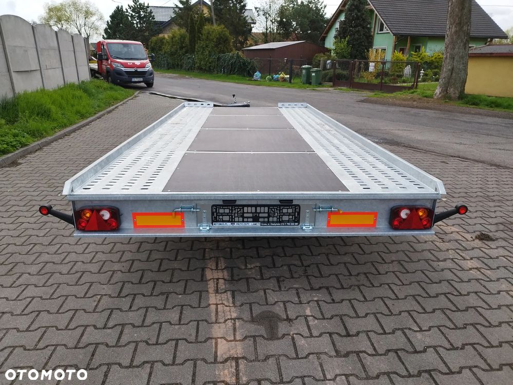 Niewiadów Laweta Niewiadów Mars SM 4,5x2,1m płaska wypełniona sklejką DMC 2700kg 2 osie koła 195R13C spawana rama mocna - 3