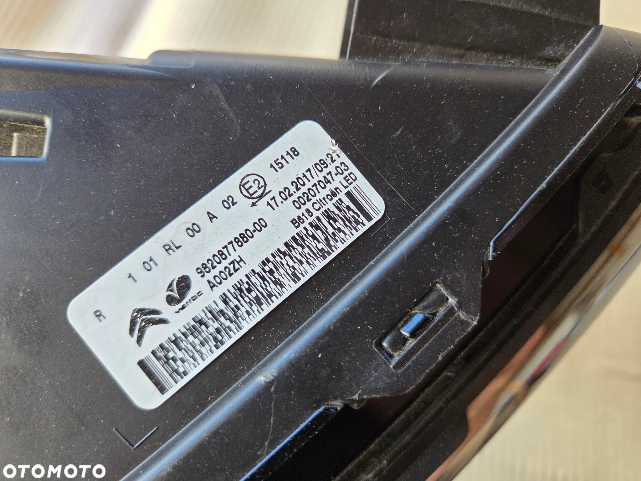 Światło do jazdy dziennej DRL LED prawy Citroen C3 III - 11
