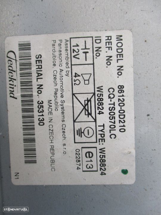 Radio Toyota Yaris 2005 a 2013 - 4