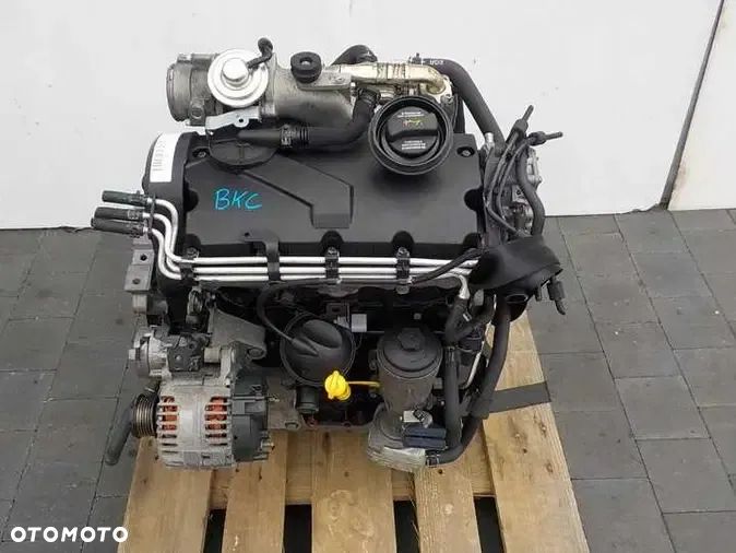 SILNIK KOMPLETNY BKC 1,9 TDI golf passat touran leon a3 octavia toledo gwarancja - 1