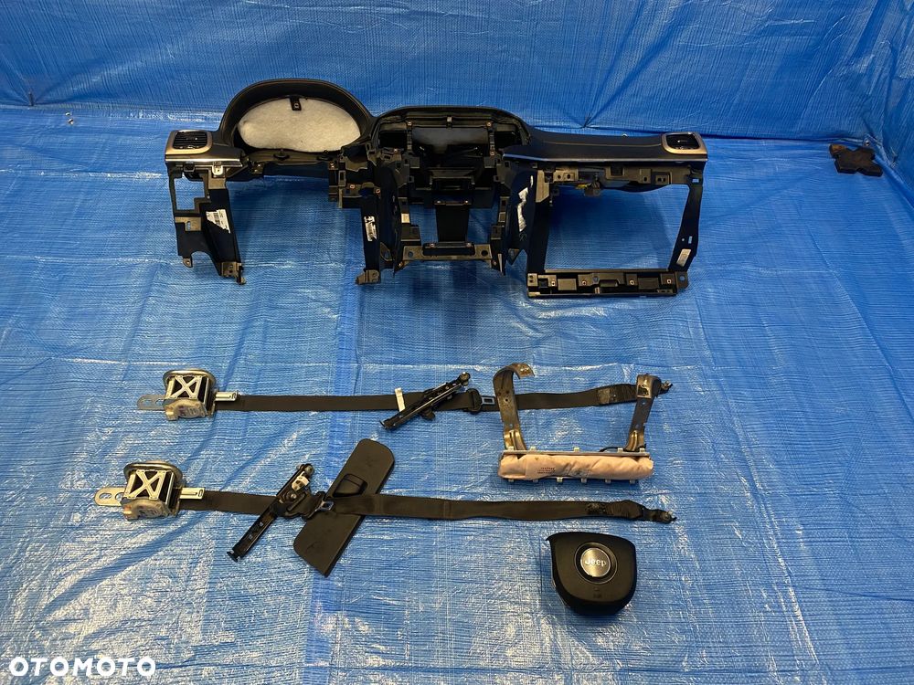 JEEP GRAND CHEROKEE WK2 SUMMIT LIFT DESKA ROZDZIELCZA KONSOLA KOKPIT PODUSZKI AIRBAG PASY ORYGINAŁ CZARNA SKÓRA KOMPLET - 9