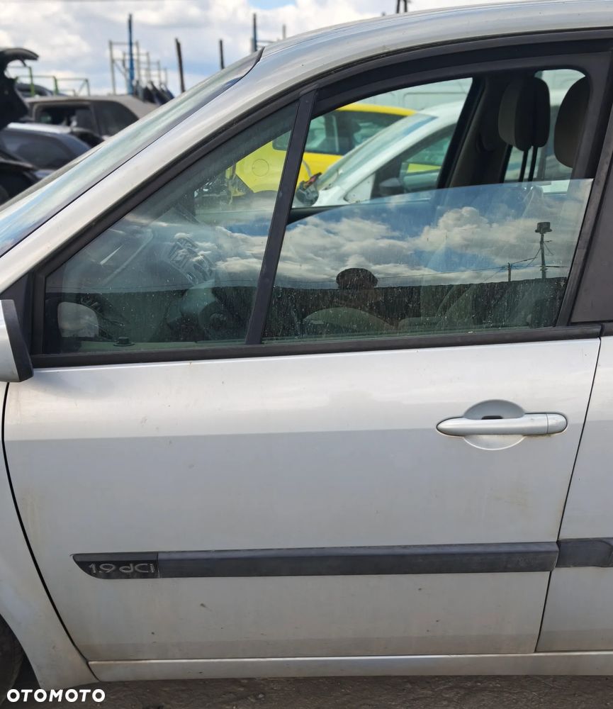 RENAULT SCENIC II 03r DRZWI LEWY PRZÓD LEWE PRZEDNIE GOŁE NV632 - 1
