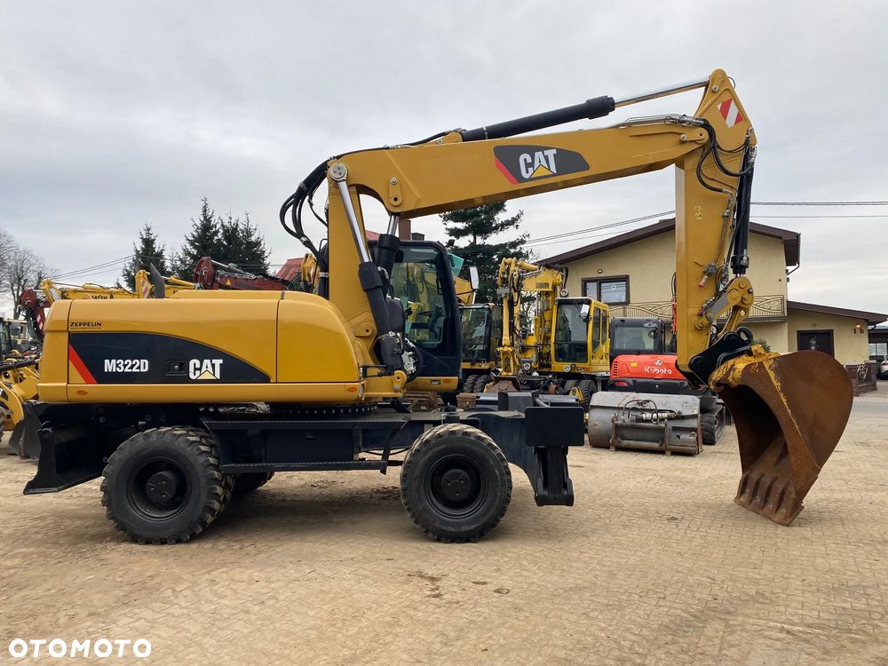 Caterpillar CAT M322D, 2014 ROK, PODPORY + PŁUG, Z NIEMIEC, SUPER STAN, - 7