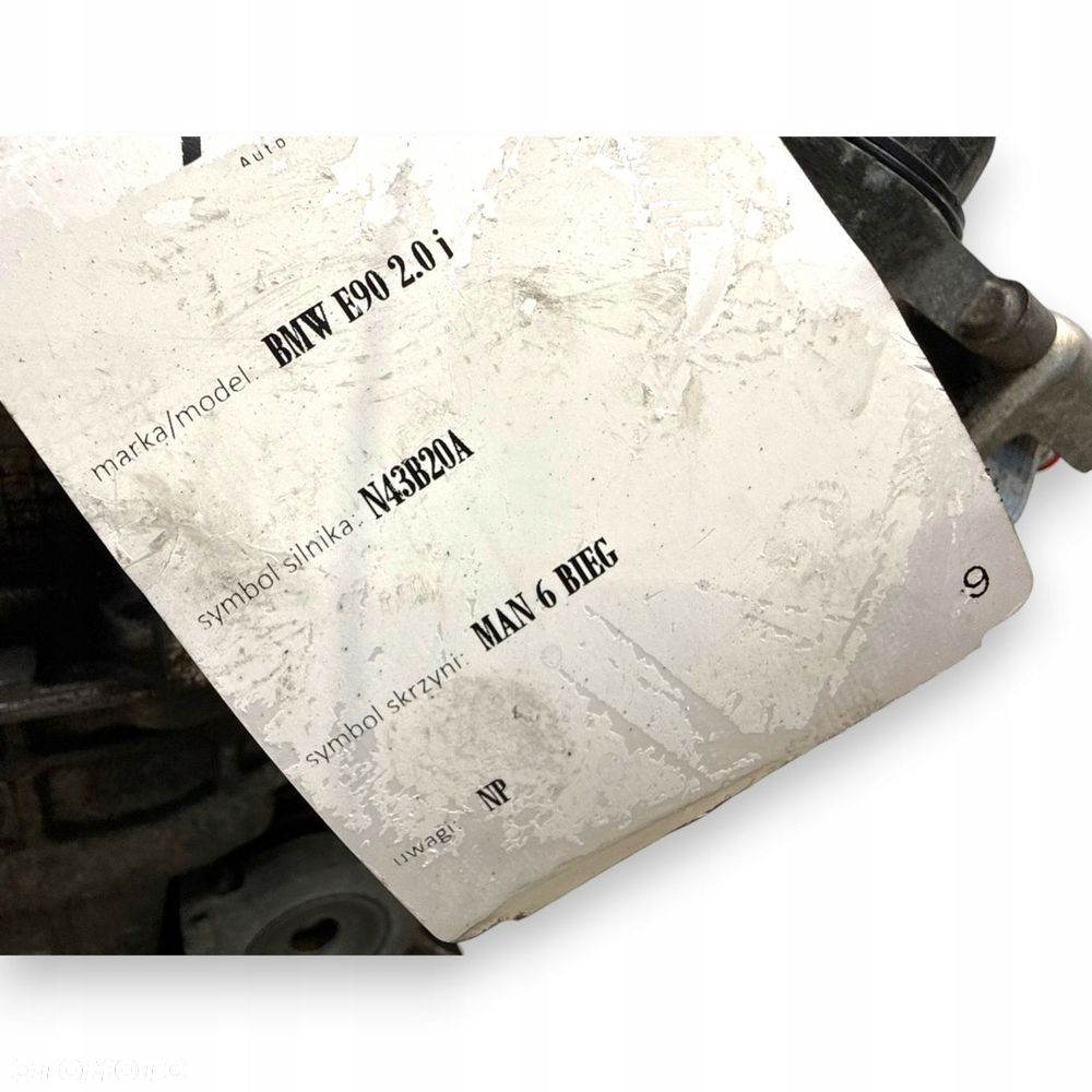 SILNIK N43B20 N43B20A BMW E81 E87 E60 E61 E90 E91 E92 2.0 i benzyna 177tyś - 12