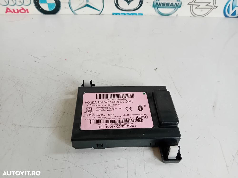 Modul Bluetooth Honda Accord 2008-2013 Cod 39770-TL0-G010-M1 Motor R20A3 - 3