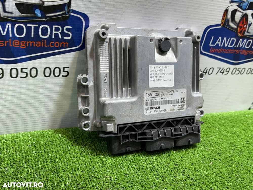 CALCULATOR MOTOR ECU FORD B-MAX ZETE 2013 1.5 DIESEL COD OEM CV11-12A650-CG / 0281030195 / Monovolum Compact 2012-2017 - 2