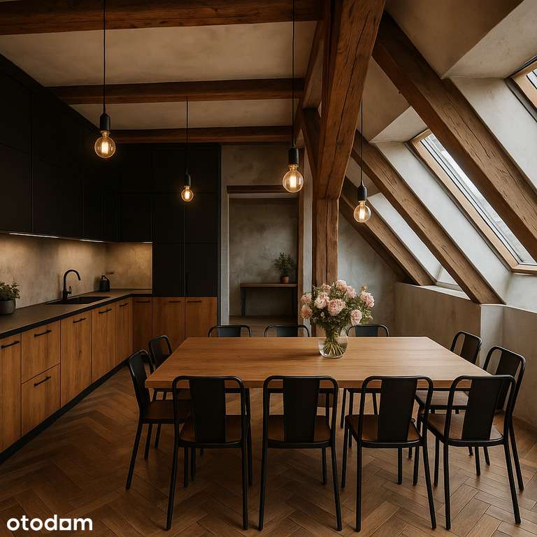 Poddasze do aranżacji – 95 m² w centrum
