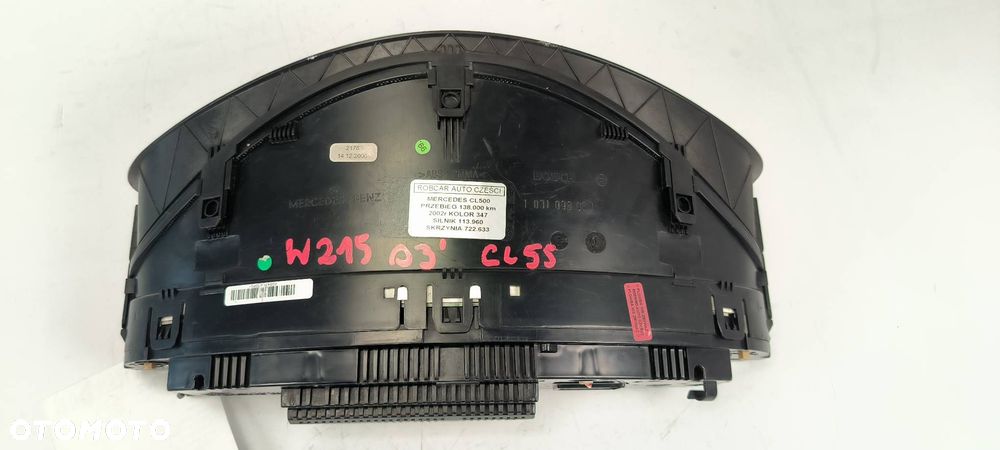LICZNIK ZEGAR MERCEDES W215 1031098050 - 8