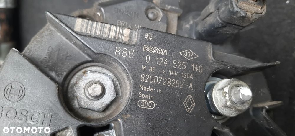 Nissan Renault 1.5 dci Kompresor Klimatyzacji 8200600110 01140543 Alternator 150 a 8200728292-a 0124525140 Rozrusznik 8200584675b m000t87881 - 8