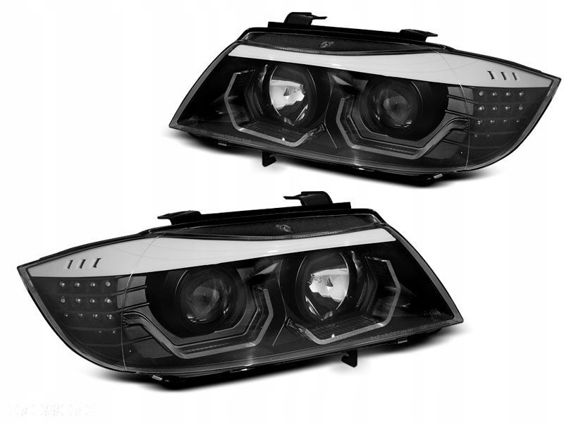 Lampy Reflektory Bmw E90 E91 05-08 3D Led Black Ringi 3D - 1
