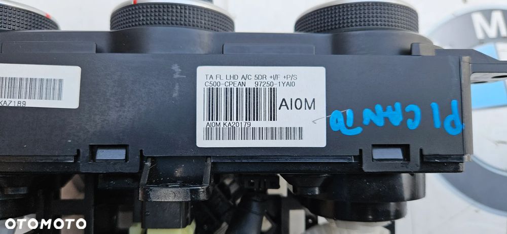 Kia Picanto II 2 2011- Panel klimatyzacji Sterowanie nawiewem Panel klimy AC 97250-1YAI0 Wersja 5 drzwi Europa - 7