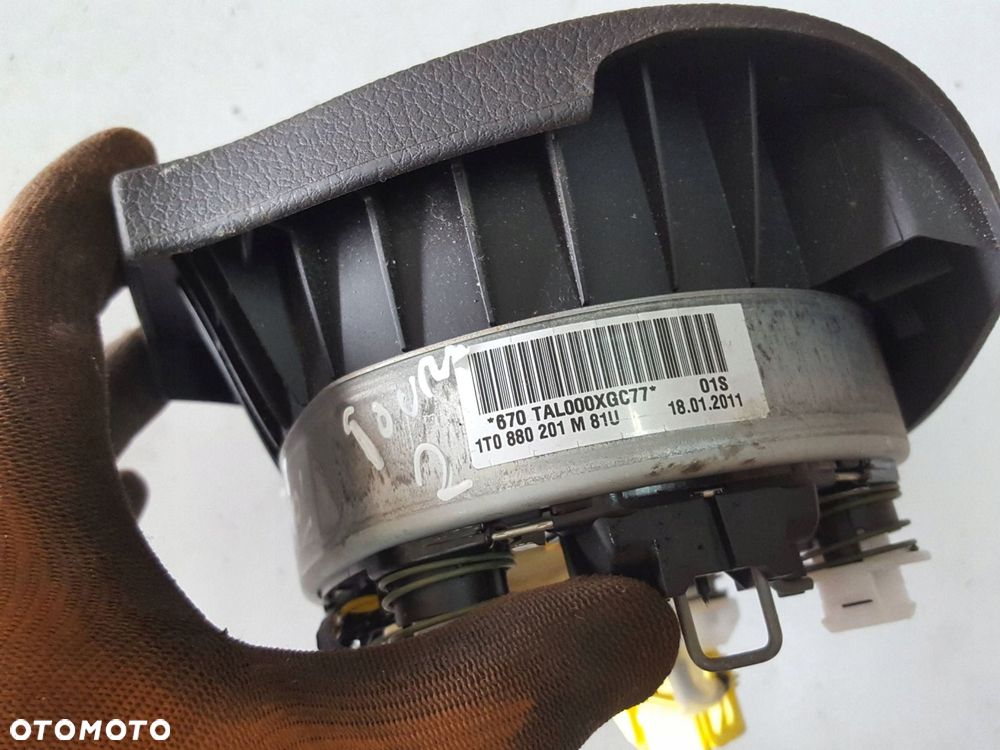VW TOURAN 2 II 10-15r PODUSZKA AIRBAG KIEROWCY 1T0880201M - 5