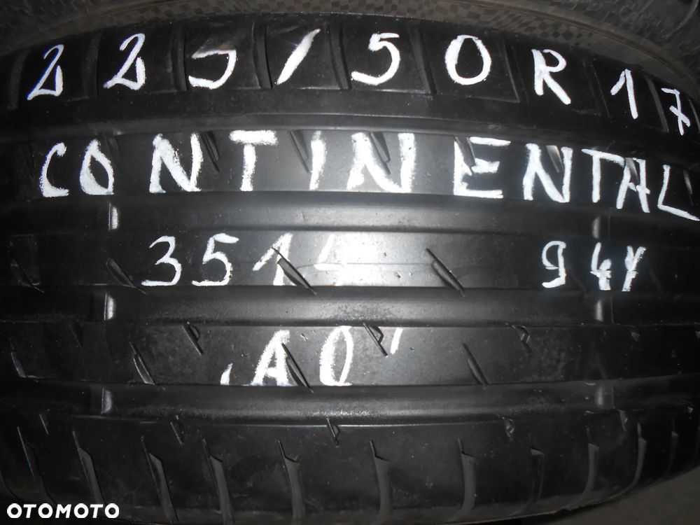 OPONY 225/50R17 CONTINENTAL CONTI SPORT CONTACT 3 AO DOT 3514 7.5MM - 3