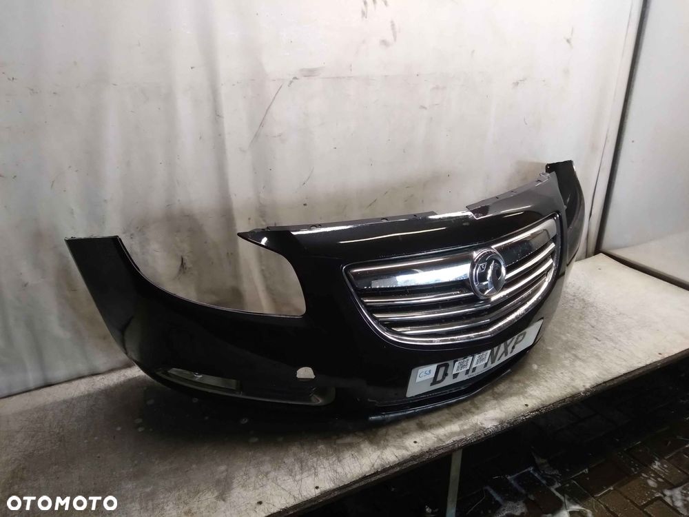 ! ZDERZAK PRZÓD PRZEDNI OPEL INSIGNIA A I 1 Z22C CZARNY HALOGENY - 2
