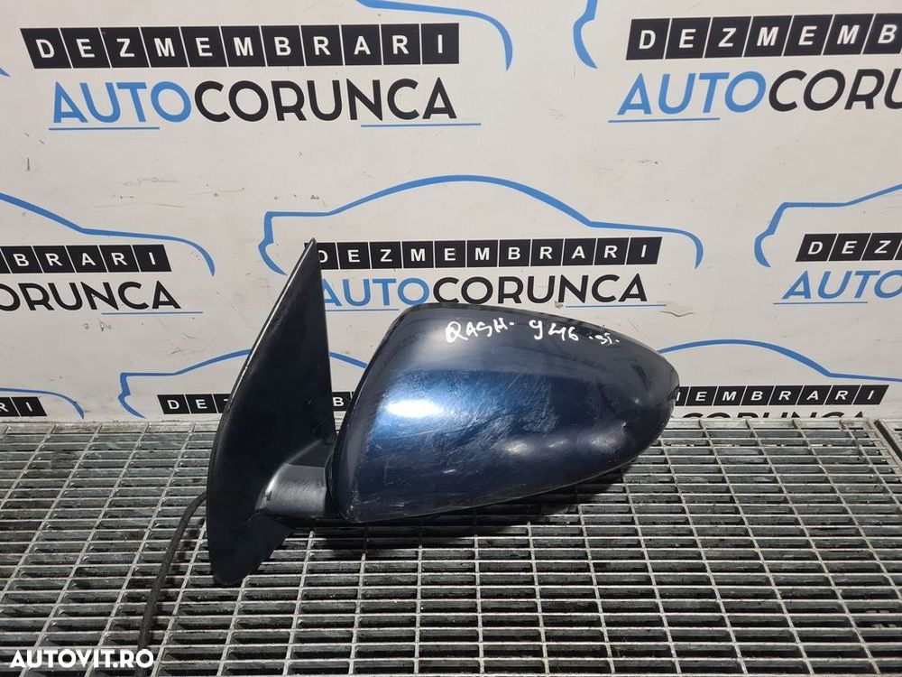 Oglinda stanga Nissan Qashqai 2007 - 2010 4 Usi ALBASTRU BW9G (946) Rabatabile - 2