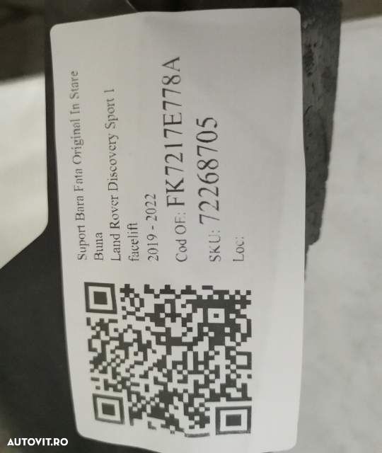 Suport Bara Fata Original In Stare Buna Land Rover  Discovery Sport  1 - 7
