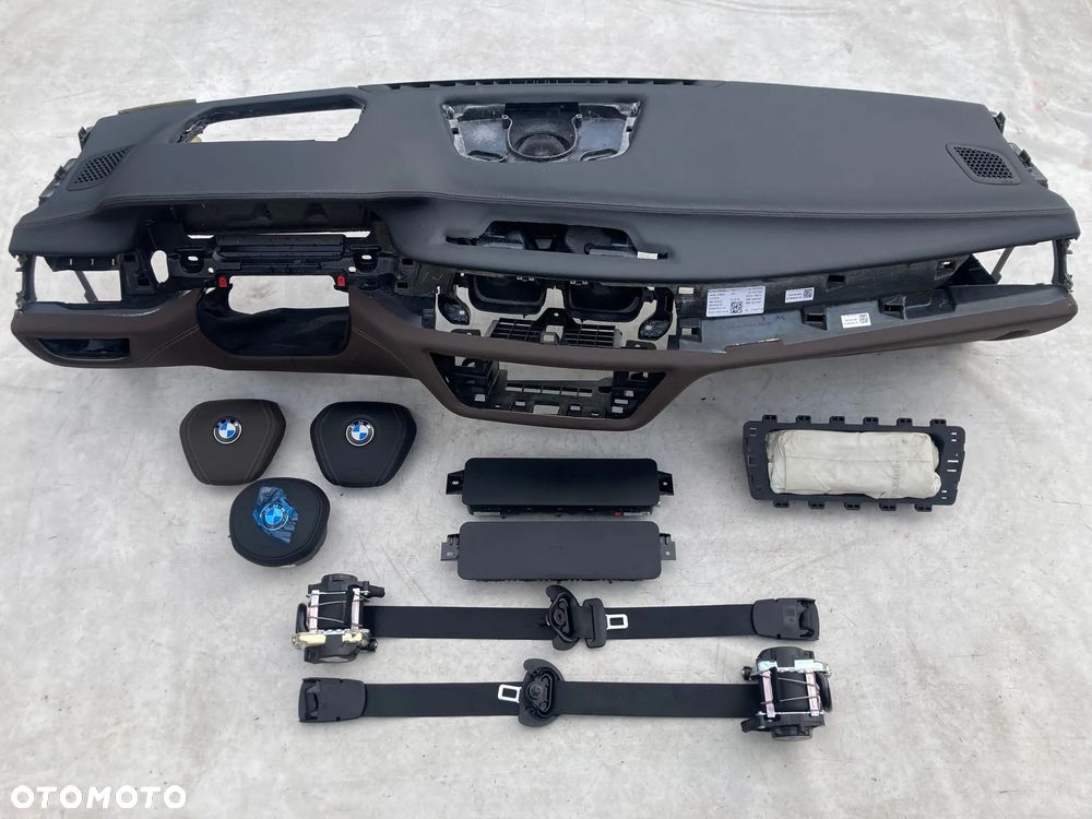 BMW 7 G11 G12 DESKA KONSOLA KOKPIT PULPIT PÓŁKA PARAPET PODUSZKI POWIETRZNE KIEROWCY PASAŻERA KOLAN AIRBAG PODUSZKA POWIETRZNA KOLANOWA KURTYNY AIR BAG FOTELA W FOTEL PASY PAS naprawa !!! - 3