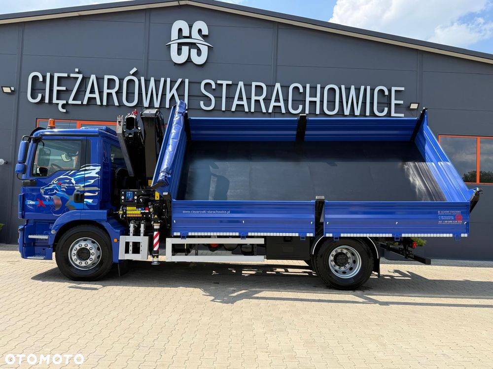 MAN TGM TGL TGS 18.250 // E6 // Klimatyzacja //  wywrotka + HDS HMF z pilotem // 4x2 // budowlanka // kiper wywrot żuraw dzwig kran crane - 21
