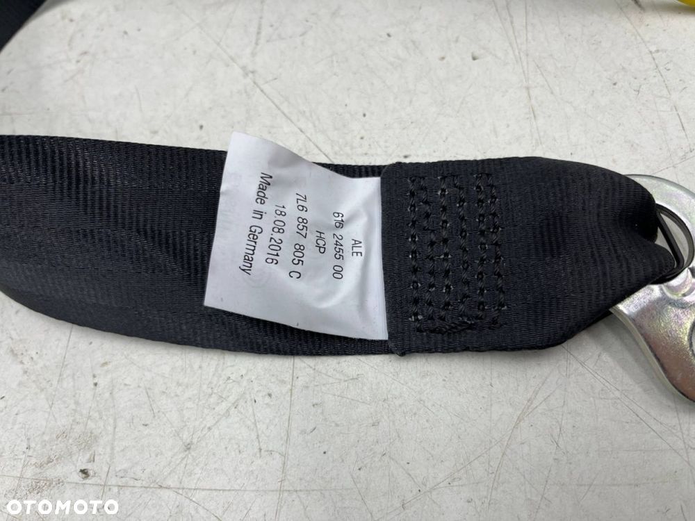 Pas bezpieczeństwa Vw Touareg 1 I 7l 02-10r. NOWY lewy tylny pas czarny lewy tył 7l6857805c - 3