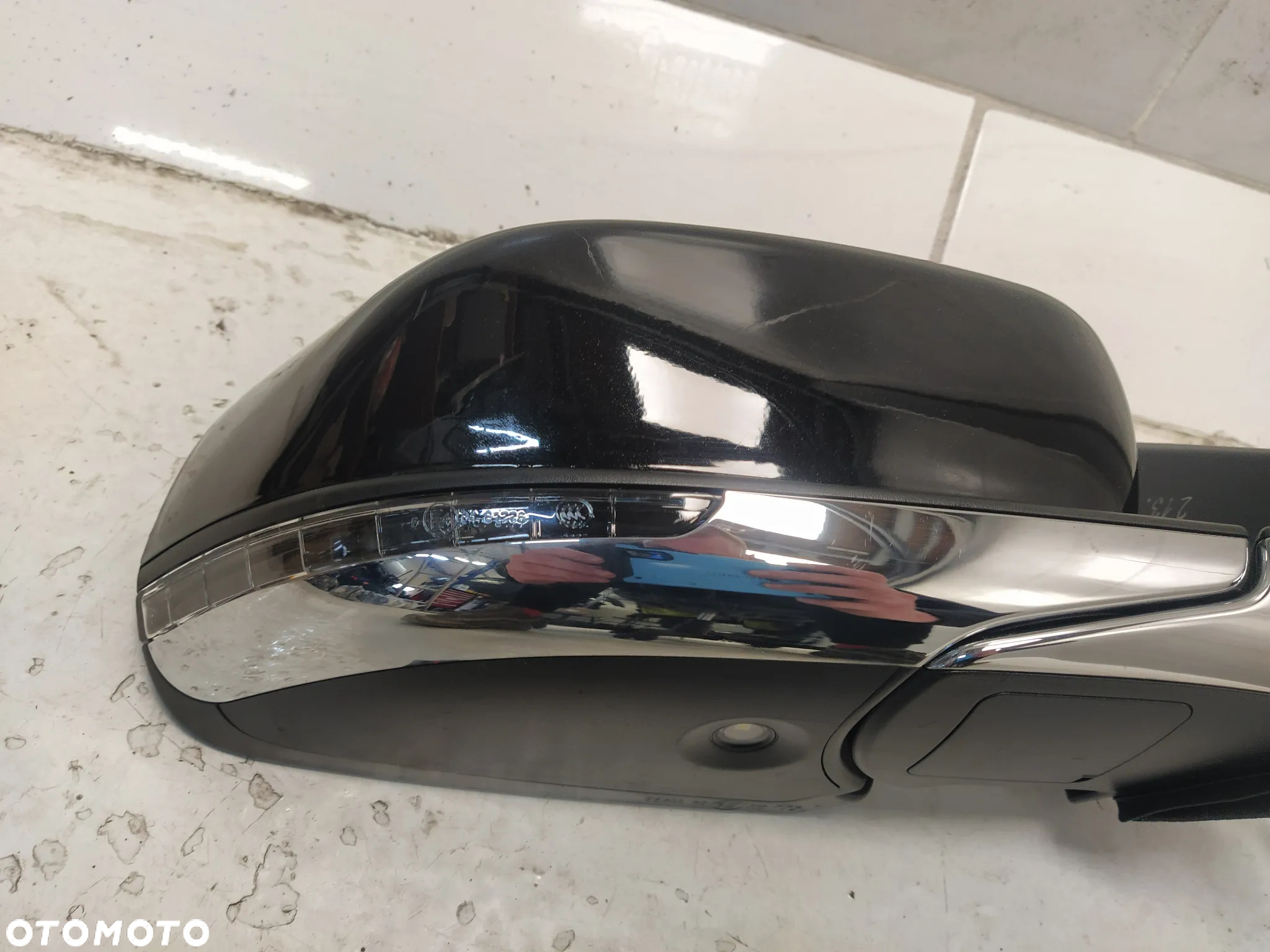 JEEP COMPASS II LIFT LUSTERKO ZEWNĘTRZNE PRAWE ASFERYCZNE PODGRZEWANE CZUJNIK MARTWEGO POLA LAMPKA 7+5 PIN 12 PIN CHROM LISTWA KOMPLETNE ORYGINAŁ - 5