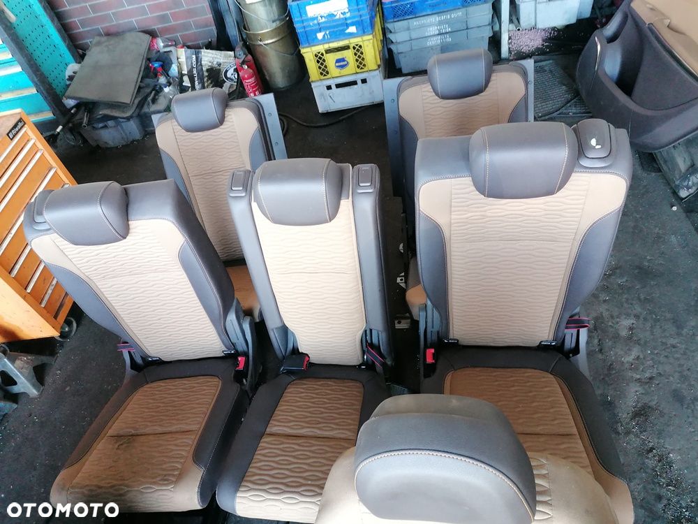 OPEL ZAFIRA C 12r FOTELE KANAPA PÓŁSKÓRA 5OSÓB BOCZKI KOMPLET - 4